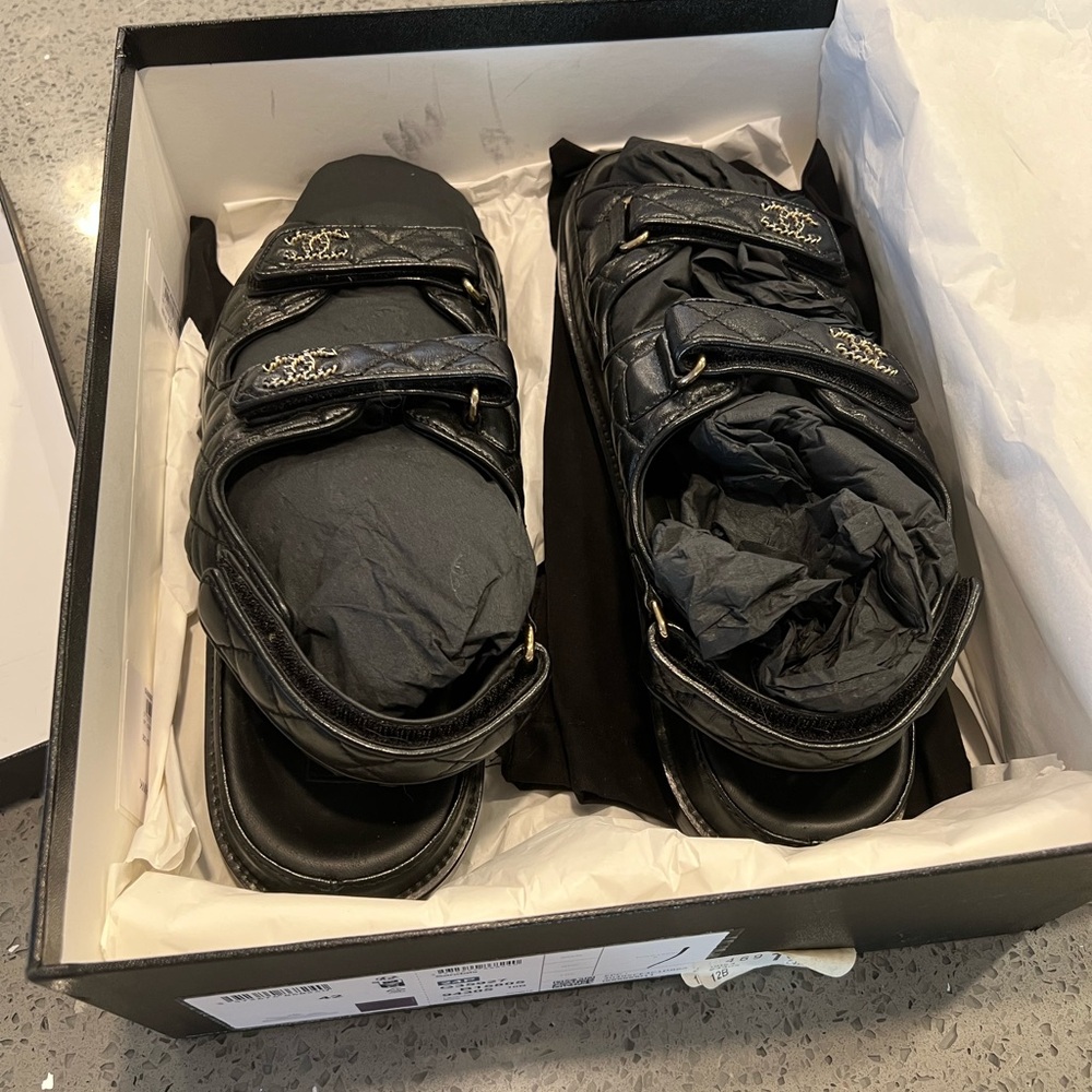 Chanel Lambskin Sandals